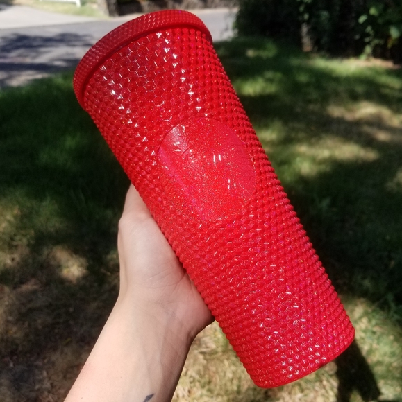 🆕️Starbucks, Custom, Red Holo Studded Tumbler - Picture 3 of 16